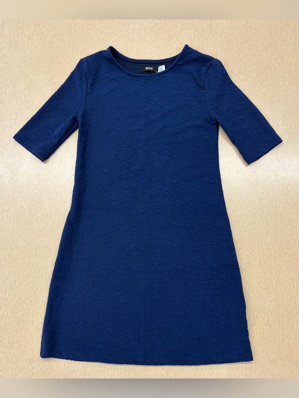 BDG Urban Outfitters blue textured midi dress